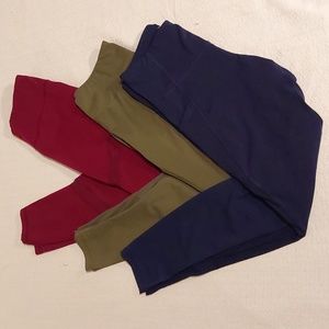 Old Navy Active Medium Maroon Green Blue Lot of 3